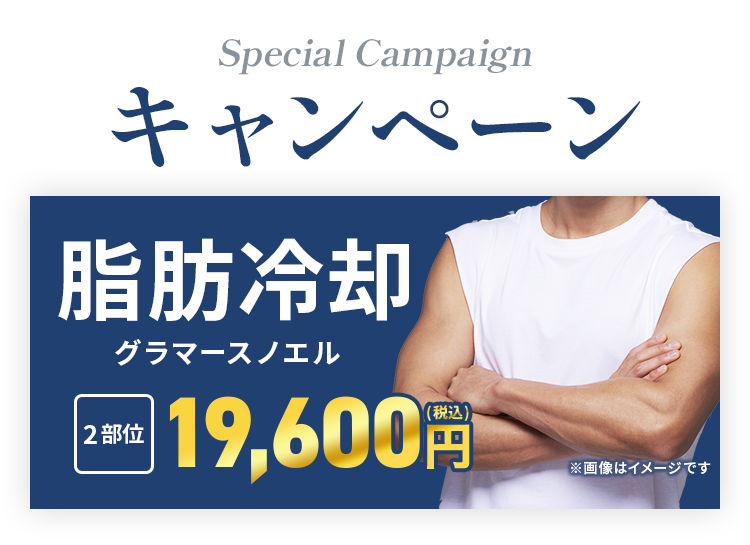 脂肪冷却グラマースノエル 2部位19,600円キャンペーン